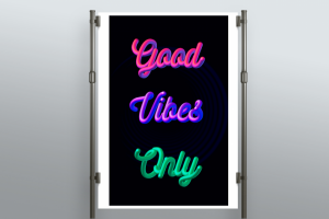 Объемный текст