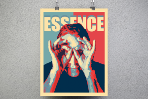 Стилизованный плакат в стиле поп-арт