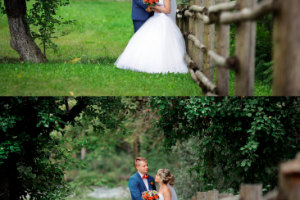 Цветокоррекция свадебного фото 2