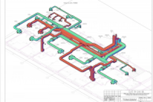 Отделение Гематологии. Вентиляция.3D вид