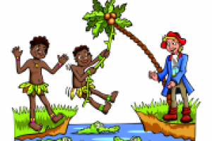 Через реку, вектор