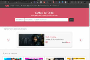 Магазин видеоигр