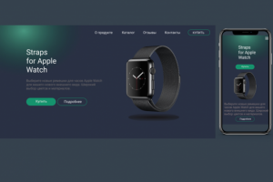 Дизайн сайта для часов.