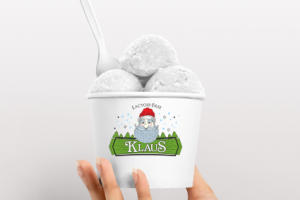 Логотип для безлактозного мороженого