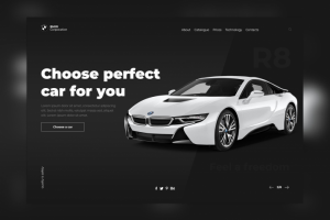 Landing Page - для автосалона BMW Corporation