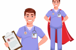 Молодой мужчина медик