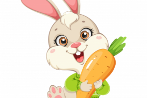 Кролик с морковкой