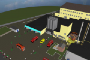 Эвакуация с хлебокомбината при пожаре