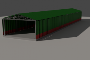 Ангар из профлиста