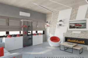 Lounge-зона и бар для автомобильного салона