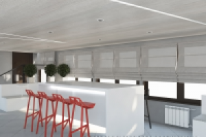 Lounge-зона и бар для автомобильного салона