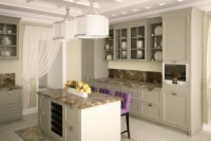 проект кухни в загородном доме