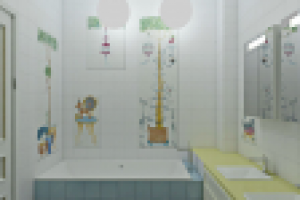 Загородный дом: с/у для детей