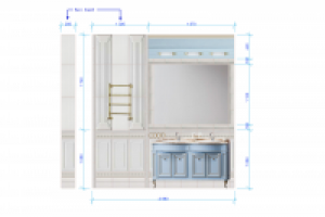 Раскладка плитки в ванной