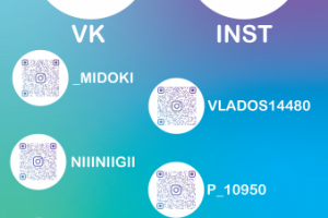 Короткая инфографика с Qr-кодами