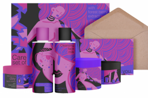 Иллюстрации для упаковки серии косметики