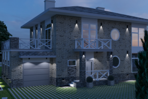 Дом, подсветка