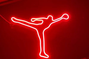 Макет неонового светильника