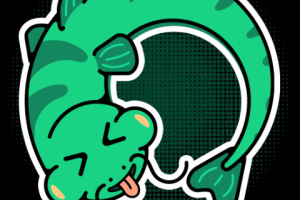 Сом, стикер