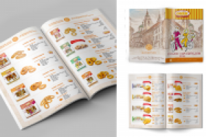 Верстка каталога кондитерских изделий «ОЗБИ».