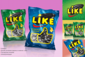 Дизайн упаковки семечек Like.