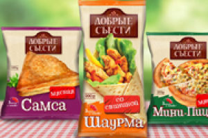 Дизайн серии упаковок «Добрые съести».