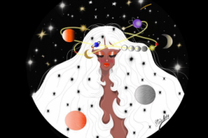 Девушка - звезда