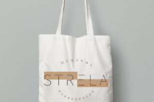 Мокап сумки с логотипом конференции