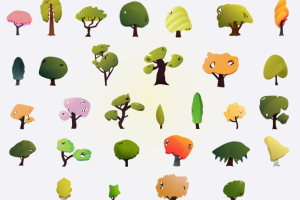 Набор деревьев.