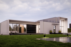 Визуализация хай-тек дома