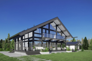 Визуализация фахверкового дома