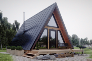 A-frame баня 6x8м