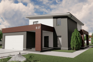 Визуализация двухэтажного дома!