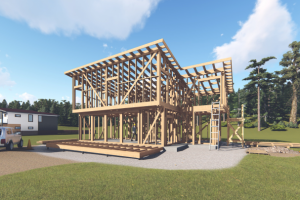 Каркас деревянного дома