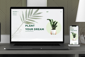 LEAF website design plants store