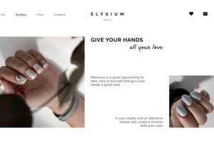 ManicureStudio website design