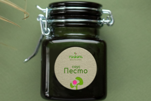 Наклейка круглая на банку