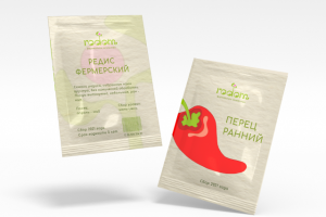 Упаковка для семян бренда RODOM