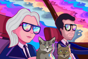 Портрет в стиле Рик и Морти