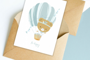 Открытка для детского бренда