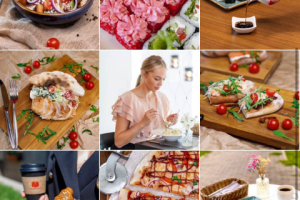 Креативы в ленту Instagram и VK для сети доставки ролл Макитория