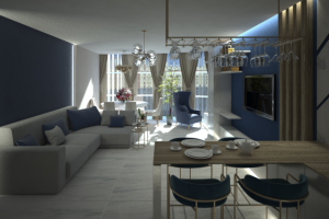 Гостиная в ЖК "Прилесье" Тольятти