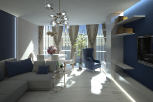 Гостиная в ЖК "Прилесье" Тольятти