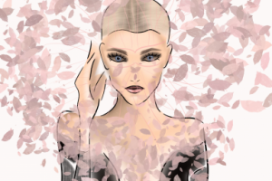 Fashion иллюстрация Valentino