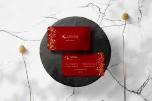 Визитная карточка для студии солярия