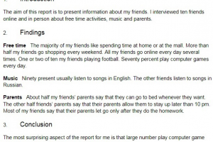 information about my friends