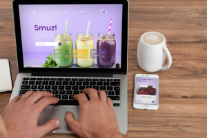 Верстка интернет-магазина смузи Smuz