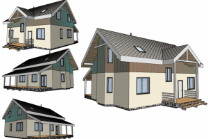 Проект дома с мансардным этажом