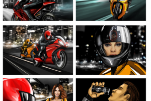 Раскадровка к рекламному ролику Adrenaline Rush