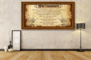 Дизайн арт постера молитвы "Отче наш"